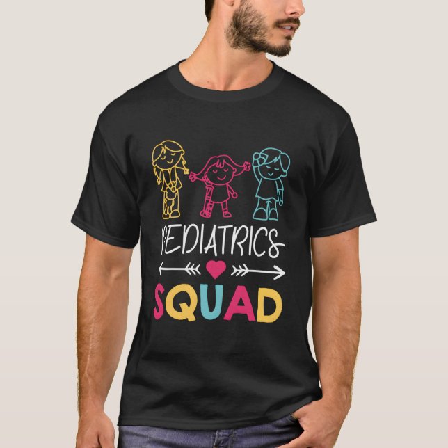 T-shirt Pediatrics Squad Nurse (Devant)
