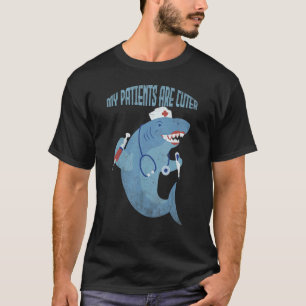 T-shirt Pédiatrique Mes patients sont des requins mignons 