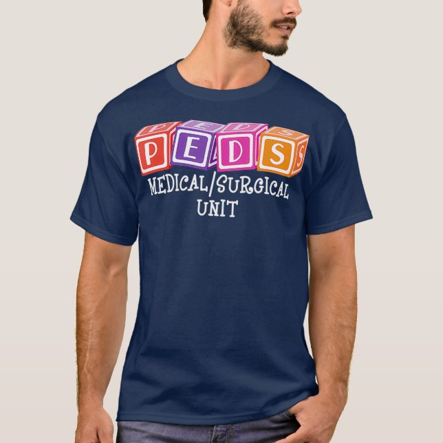 T-shirt PEDS MedicalSurgical Unité Infirmière pédiatrique (Devant)