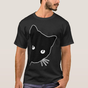 T-shirt Peeete Chat Noir Peekaboo Kitten pour chat