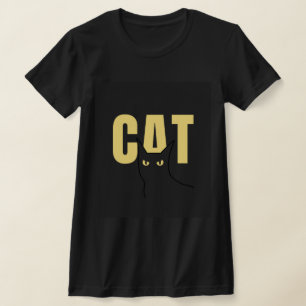 T-shirt Peekaboo Chat - Whimsical Wordplay