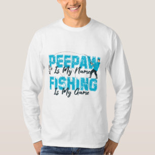 T-shirt Peepaw est mon nom Pêche est ma Fête des pères de