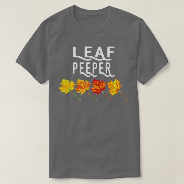 T-shirt Peeper à feuilles Automne Peeping Fall FoliageT-Sh (Design devant)