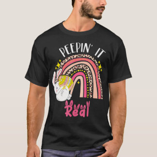 T-shirt Peepin It Vraiment Heureux Bunny de Pâques Toddler