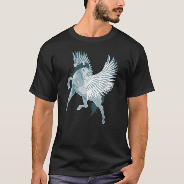 T-shirt Pégase mythologie grecque Cheval ailé (Devant)