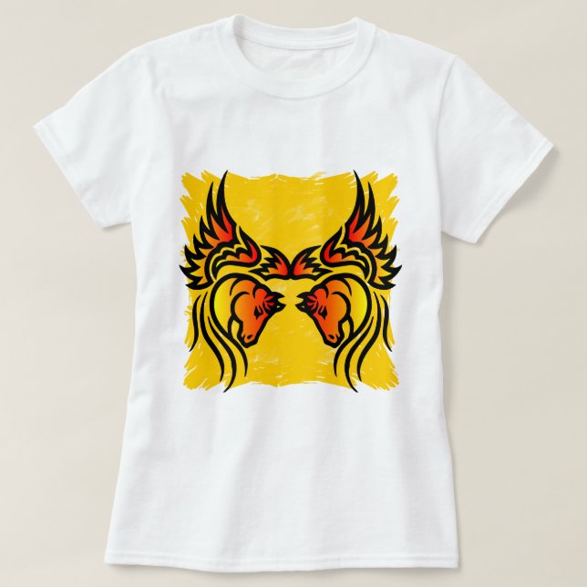 T-shirt Pegasus jumeau (Design devant)