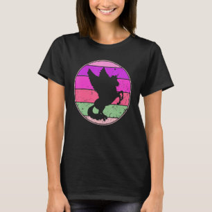 T-shirt Pegasus vintage Rétro Pegasus Silhouette Cute Unic