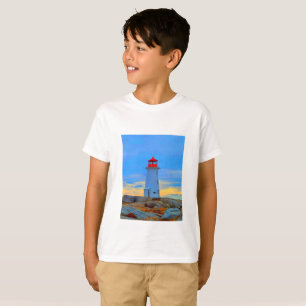 T-shirt Peggy's cove phare chemise phare route