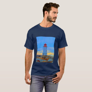T-shirt Peggy's cove phare chemise phare route