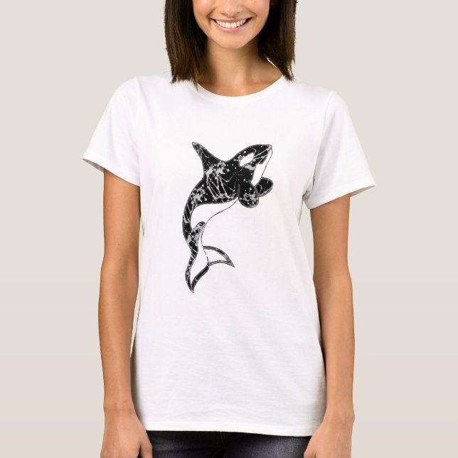 T-shirt Peignez l'art d'orque d'éclaboussure (Devant)