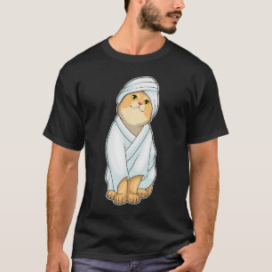 T-shirt Peignoir de bain chat