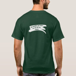T-shirt Peindre le message de paix effacer
