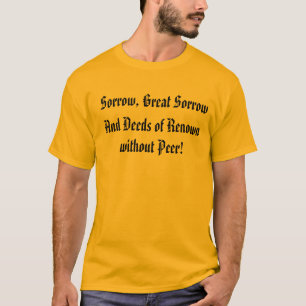 T-shirt Peine, grande chemise de peine