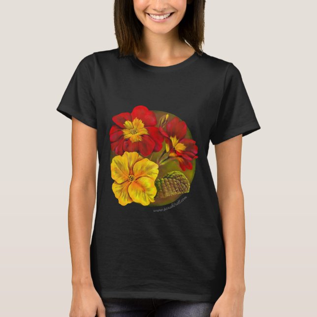 T-shirt peint primula art (Devant)