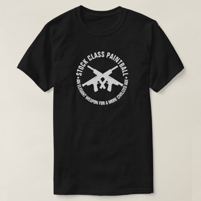 T-shirt PEINTBALL DE CLASSE stock (Design devant)