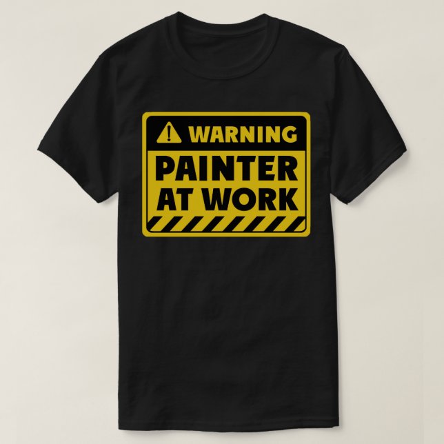 T-shirt Peintre au travail (Design devant)
