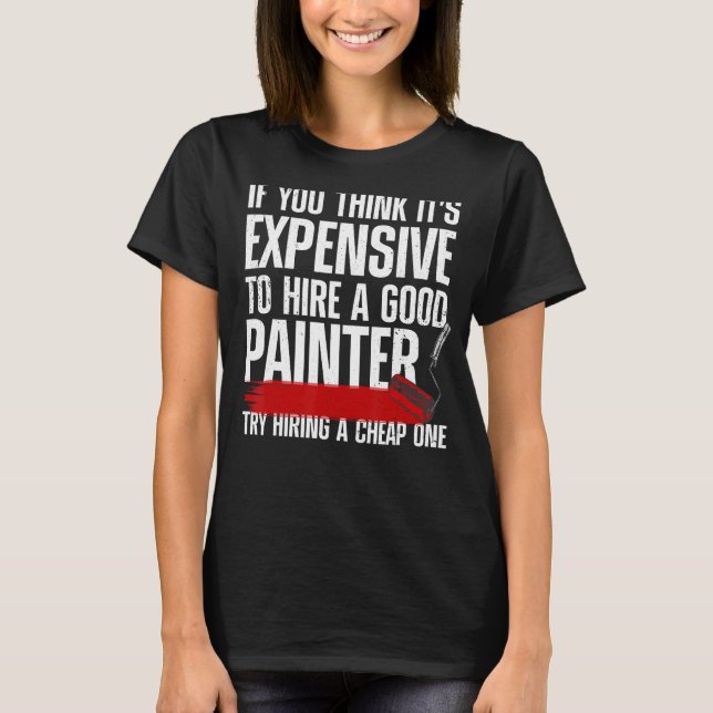 T-shirt Peintre cool Pour Hommes Peintres Peintres Handyma (Devant)