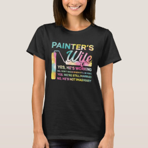 T-shirt Peintre Maison Décoratrice Femme Aquarelle Peintre