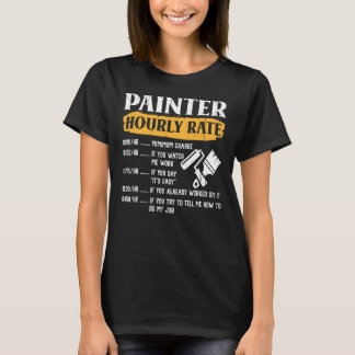 T-shirt Peintre Taux Horaire Vêtements Pour Peintres