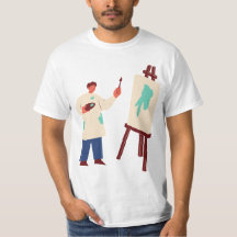 T-shirt peinture