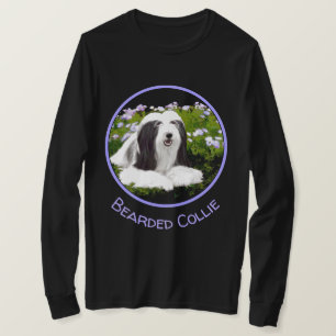 T-shirt Peinture à collie à poils - Joli art original de c