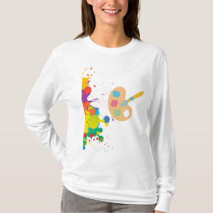 T-shirt peinture à éclat