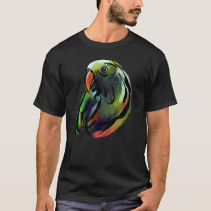 T-shirt Peinture à l'aquarelle Eclectus de perroq