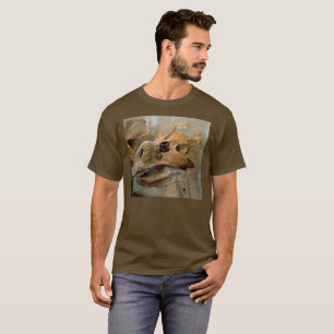 T-shirt Peinture à l'huile de crâne Dino