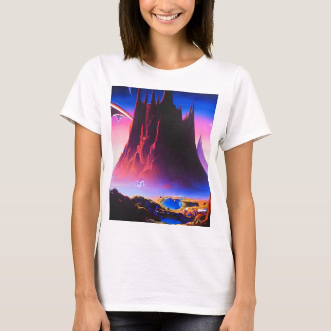 T-shirt Peinture à l'huile Dream World (Devant)