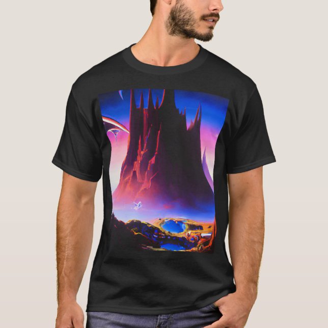 T-shirt Peinture à l'huile Dream World (Devant)