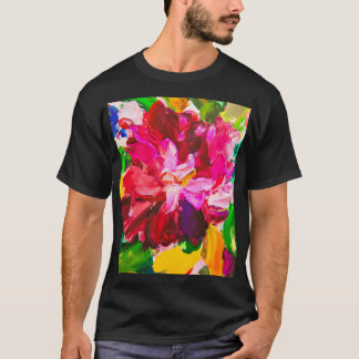 T-shirt peinture à l'huile, style impressionnisme, peintur