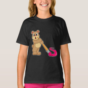 T-shirt Peinture à l'ours Peinture à la brosse