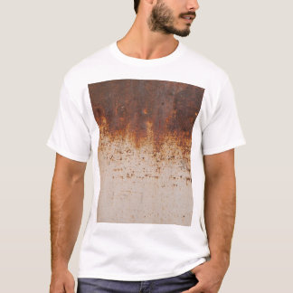 T-shirt Peinture à peeling, texture murale rouillée.
