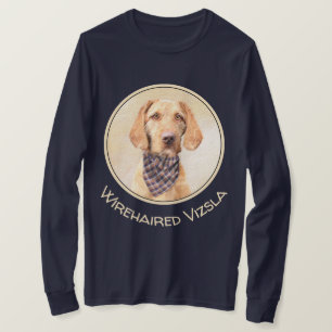 T-shirt Peinture À poils durs de Vizsla - Beau art origin