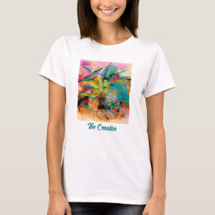 T-shirt Peinture Abstraite couleur énergétique, votre mess