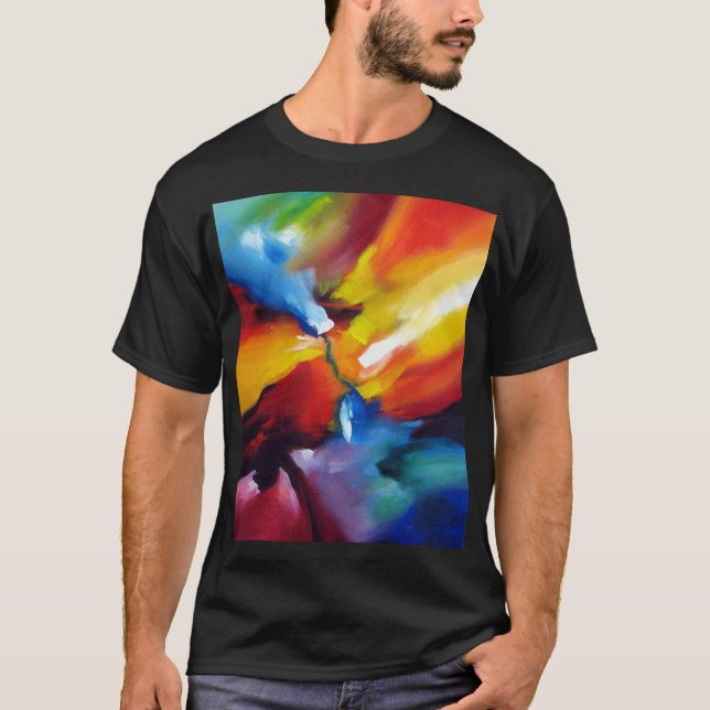 T-shirt Peinture Abstraite expressionniste tendance Art mo (Devant)