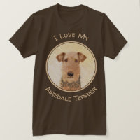 Peinture Airedale Terrier - Cute Original Art