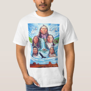 T-shirt Peinture Amérindiens Modèles Mens Moderne
