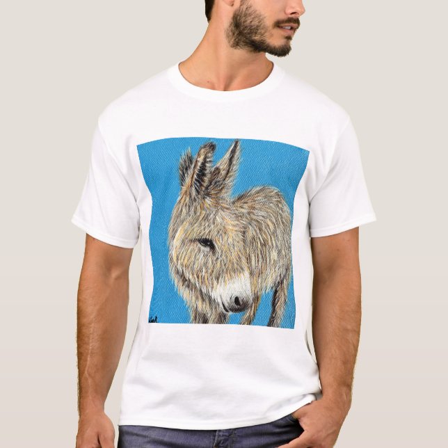 T-shirt Peinture amicale pour âne (Devant)