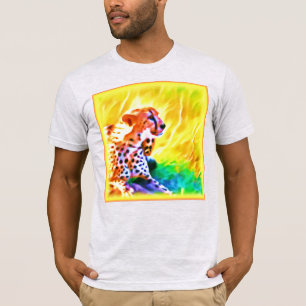 T-shirt Peinture animale puissante de Cheetah. Commandez d