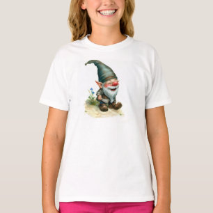 T-shirt Peinture aquarelle d'un joyeux Gnome