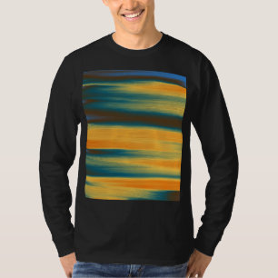 T-shirt Peinture Art Abstrait rayé