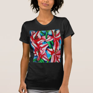 T-shirt Peinture artistique aquarelle de journee rose