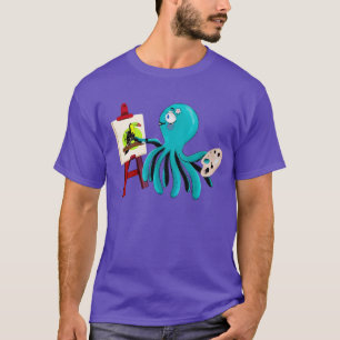 T-shirt Peinture artistique de pieuvre Un Toucan - mignonn