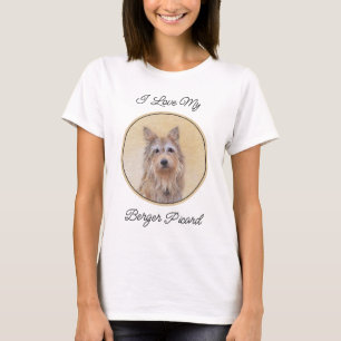 T-shirt Peinture Berger Picard - Joli art original chien