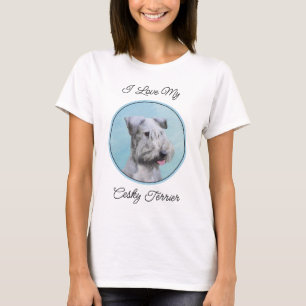 T-shirt Peinture Cesky Terrier - Cute Original Chien Art