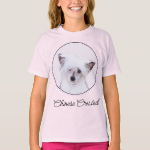 T-shirt Peinture Chinoise en poudre - Chien Art T-Sh