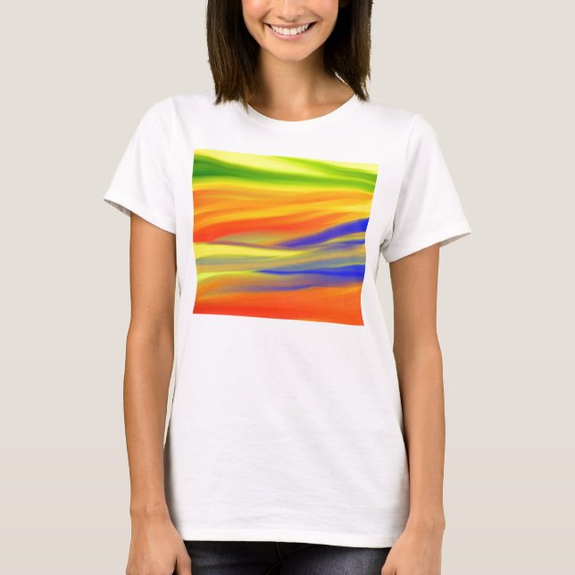 T-SHIRT PEINTURE COLORÉE ARTISANAT (Devant)
