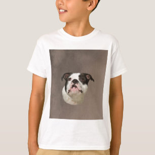 T-shirt Peinture couleur d'eau Bulldog