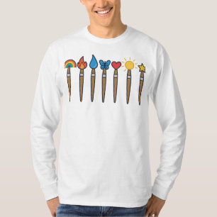 T-shirt Peinture créative Emoji Art - Artiste Coloré De